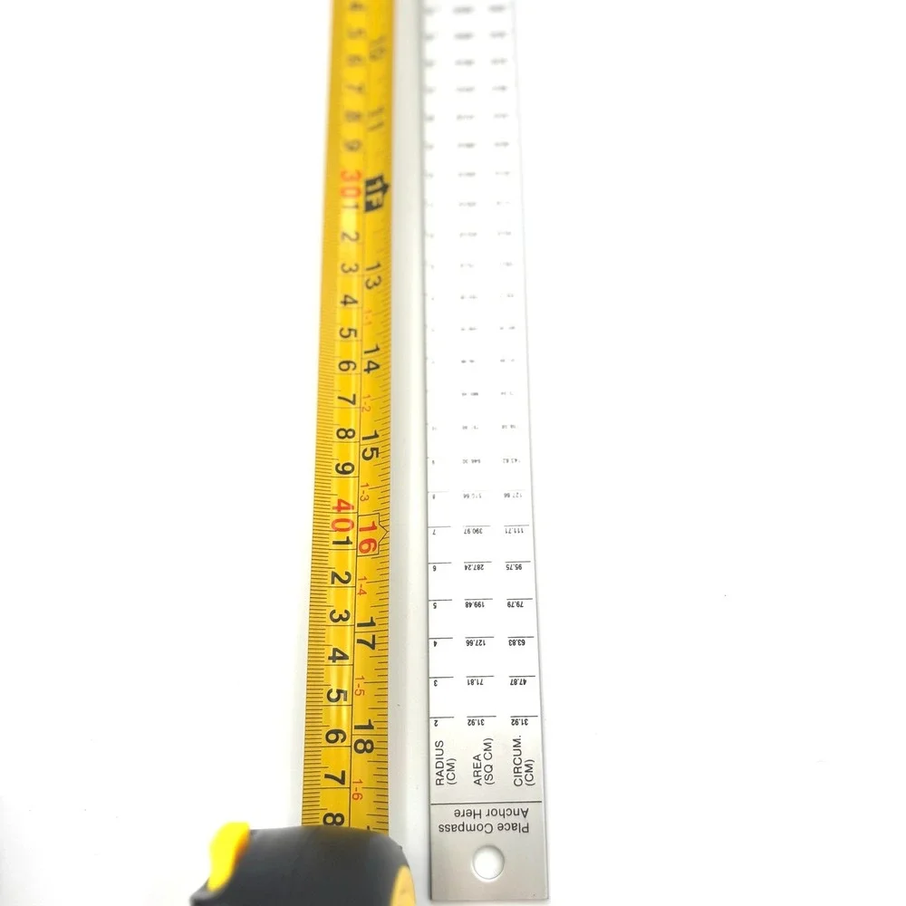 VTG Alumicolor Compass Rule Pattern Drafting Tool 18